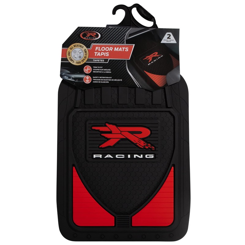 Plasticolor 001779R04 WeatherPro R Racing Red and Black Front Floor