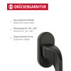 Gedotec Metal Window Handle Matte Black | Window Olive on