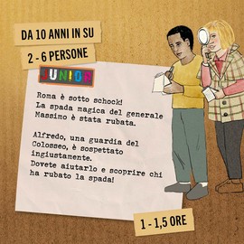 Hidden Games Crime Scene - The Lost Sword - Italian - Realistic Game of the Fact Scene, Exciting Detective Game, Escape Room Game