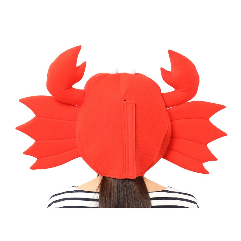 Party City Kaburimon Variety Goods Crab Headpiece Unisex Red