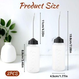 2 Pcs Sewing Machine Oiler 120ml Oil Dispenser with Long Angled Spout Needle Oiler Bottle for Embroidery Machine Bicycles Power Tools Accessories DIY Craft