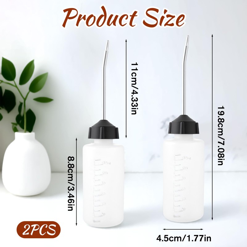 2 Pcs Sewing Machine Oiler 120ml Oil Dispenser with Long
