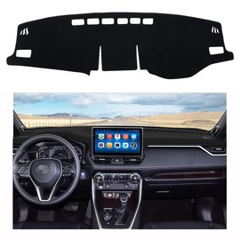 BLUESEATEC Toyota RAV4 50 Series Dashboard Mat RAV4 MXAA5# AXAH5# April 2019 - Current Car Models, Sun Protection, Glare Reduction, Anti-Aging Protection, Protective Mat, Polyester Material, Anti-Slip