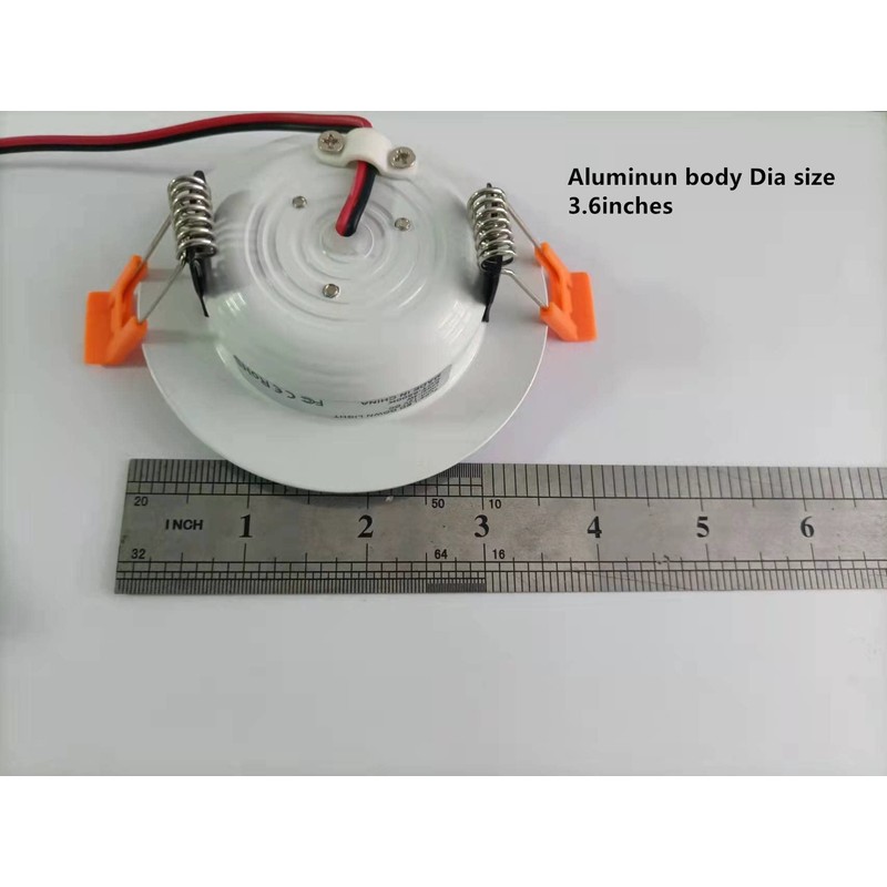 Q QINGCHEN RV Boat DC 12V Recessed Ceiling Light 3W