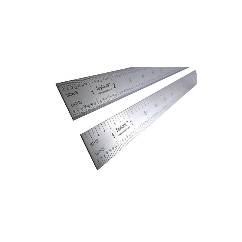 Taytools 24" Rigid Machinist Rule Ruler Hardened Spring Steel 4R