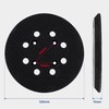 WORKPRO Rubber Pad for Random Sanders Replacement 8 Holes 4.9