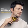 BEAUTYCARE Electric Foil Shaver for Men, for Short Beard, Gold