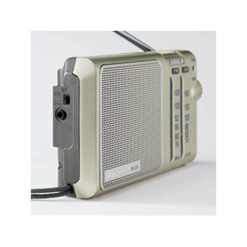 Panasonic RF-U156-S Radio FM/AM/Wide FM Compatible, Silver
