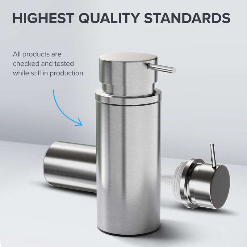 ovimar Sletterhage Soap Dispenser | Silver | Stainless Steel |