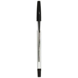 BAZIC Pure Black Stick Pen (12/Pack)