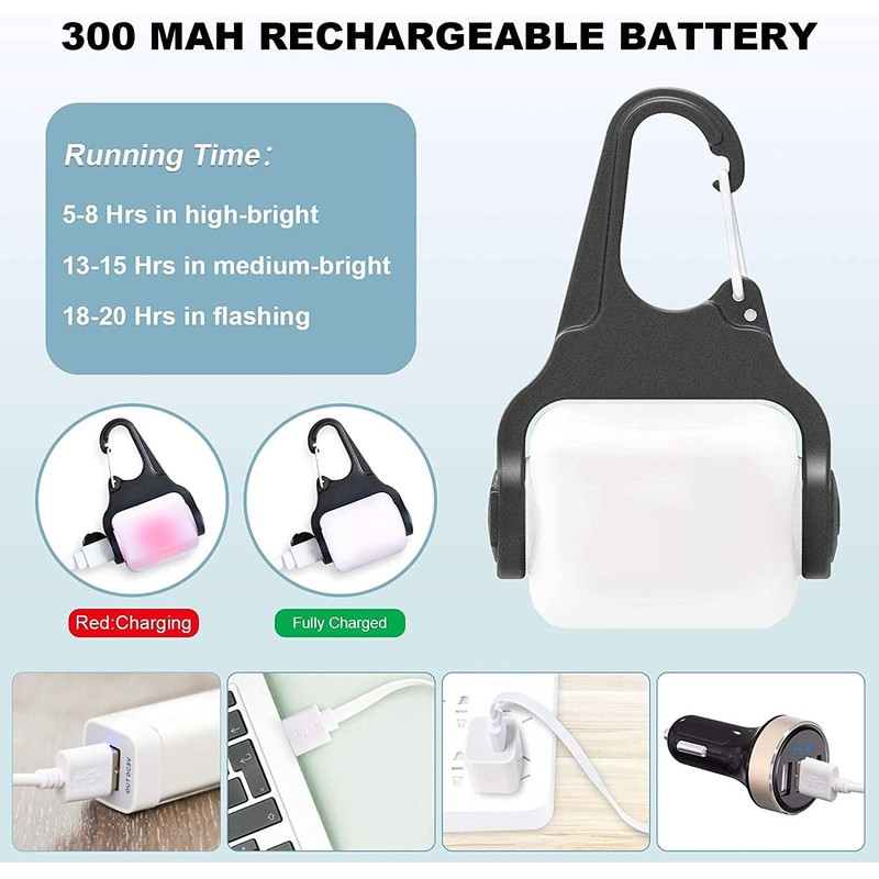 Dog Lights for Night Walking, Clip on Dog Collar Light