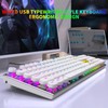 HUO JI E-Yooso Z-88 Wired Typewriter Style Mechanical Gaming Keyboard,