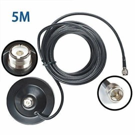 For Motorola SO239 for Car Bus Taxi installs magnetic base mobile radio antenna W/ 5M cable