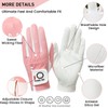 Golf Gloves Women Left Hand Right Handed Microfiber All Weather