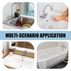 4Pcs Universal Sink Plug, White Rubber Bath Plug, Kitchen Sink