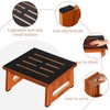 One Step Stool for Bed, Wooden Step Stool with Non-Slip