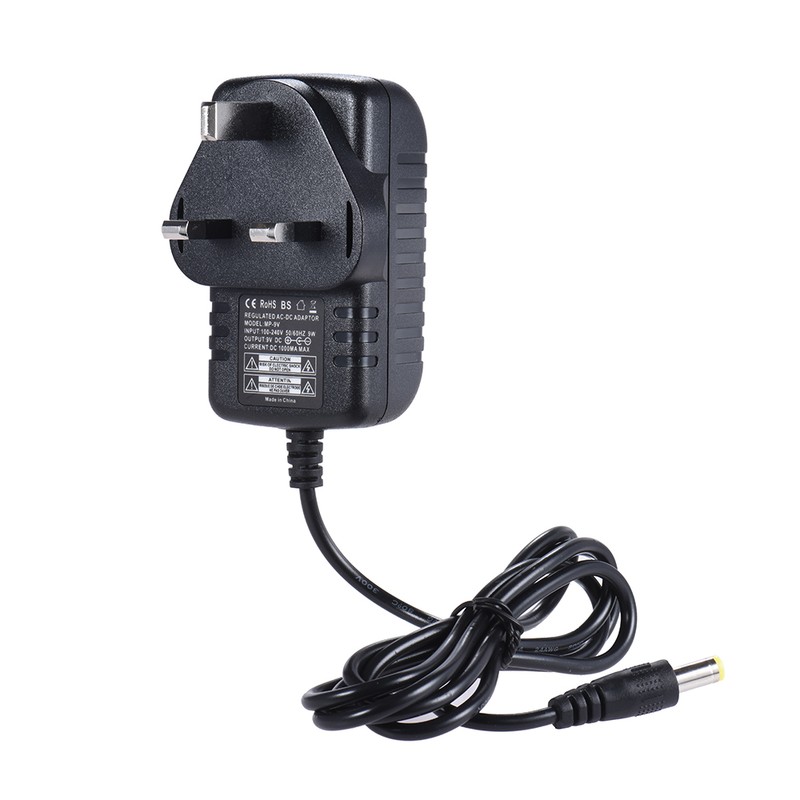 Guitar Effect Power Supply Adapter 9V DC 1000mA 5 Way