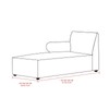 GZYLCH Chaise Lounge with Arm Sofa Slipcover, Chaise Cushion Protector