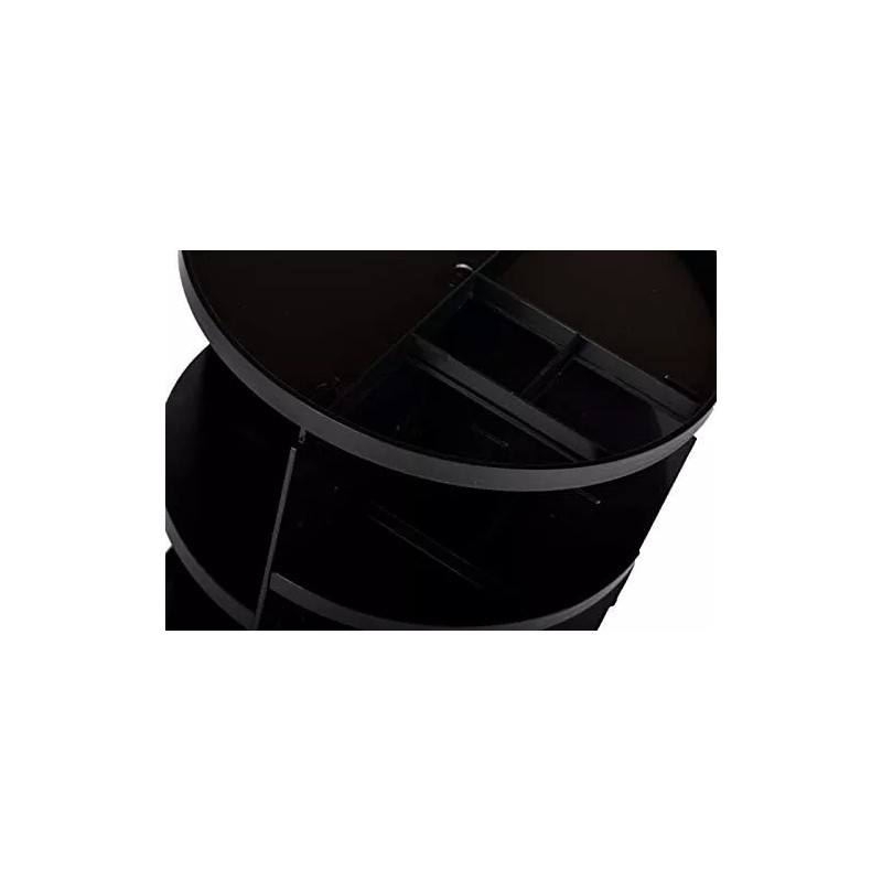 Masirs Organizador De Maquillaje Giratorio 360: Estante Ajustable Y