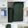 AIMALL Large Canvas Drawstring Bag, Multi-Purpose Storage Pouch, Army Green,