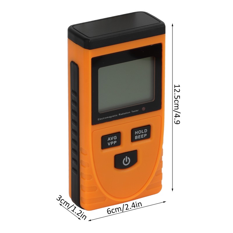 Radiation Detector Accurate Alarm Function LCD Display Handheld Electromagnetic Radiation
