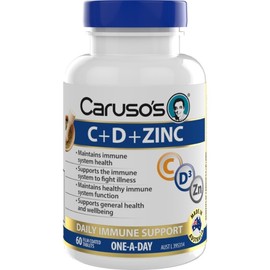Caruso’s Natural Health Caruso's C + D + Zinc Tab X 60