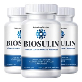 Biosulin Frascos 180 Cápsulas Vitaminas Calcio Magnesio