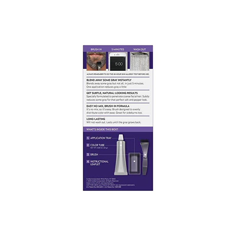 Just for Men Touch of Gray Mustache and Beard Color,