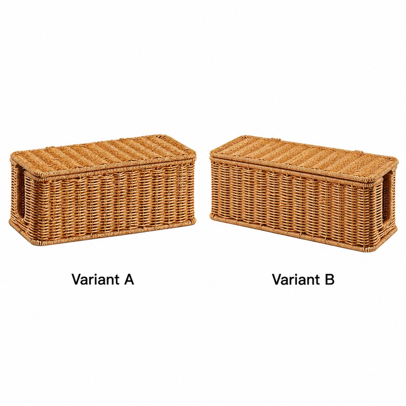 Under-Desk Cable Storage Box for Cord Organization – Hand-Woven Hanging