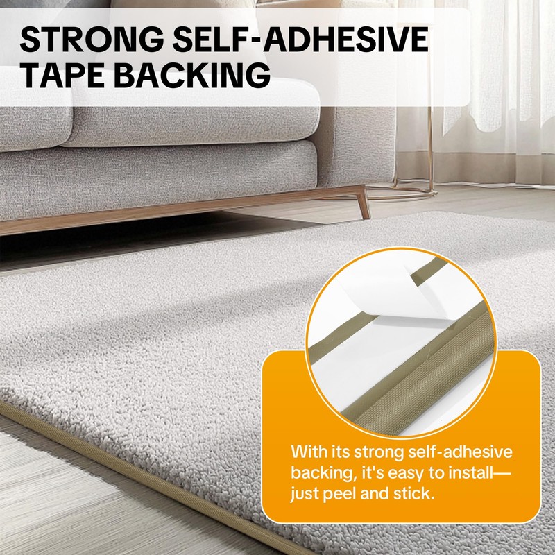 HOMBYS 54 ft Roll Professional Carpet Edge Binding Tape -