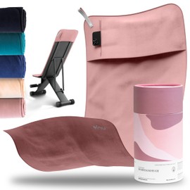 nujë Fitness Towel with Microfibre Bag I with Gift Packaging I Sports Towel Gym I Extra Large & with Envelope for All Devices I Gym Towel I Gym Towel