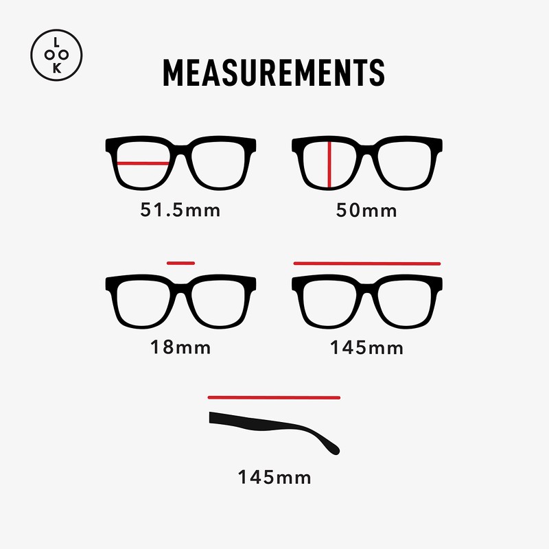 LOOK OPTIC Laurel Reader - Stylish Unisex Ultra-lightweight Reading Glasses