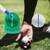 Thyonta 6 Pcs Transparent Golf Ball Line Marker Set Golf