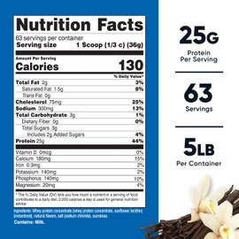 Nutricost Nutricost Whey Protein Powder, Vanilla, 5 pounds - Whey Protein Concentrate