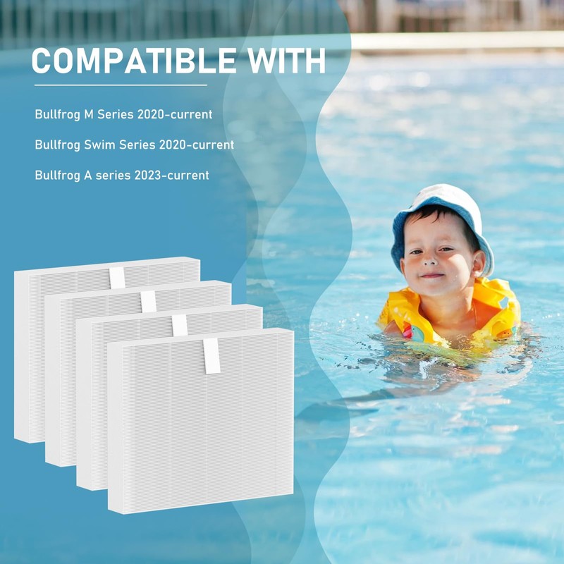 Macaberry 10-00814 Hot Tub Spa Flat Filters Compatible with Bullfrog