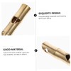 Sosoport 5sets Loud Brass Survival Whistle Pendant Essential Outdoor Accessory