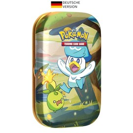 Pokémon - Trading Card Game: Mini Tin Boxes Paldea Friends - Kwaks (2 Booster Packs, 1 Picture Card & 1 Sticker Sheet) German Version