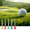 Bliceon 50pcs Golf Tees, Plastic Rubber Cushion Top Long Tees,