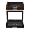 Lifomenz Co Wood Cufflink Box with Glass Window Cufflink Display
