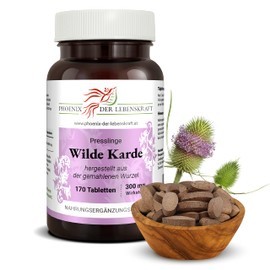 Wild Karde Tablets, 300 mg Active Ingredient, Card Tablets, Premium Quality, Made in Austria, Tablets Instead of Capsules, Vegan
