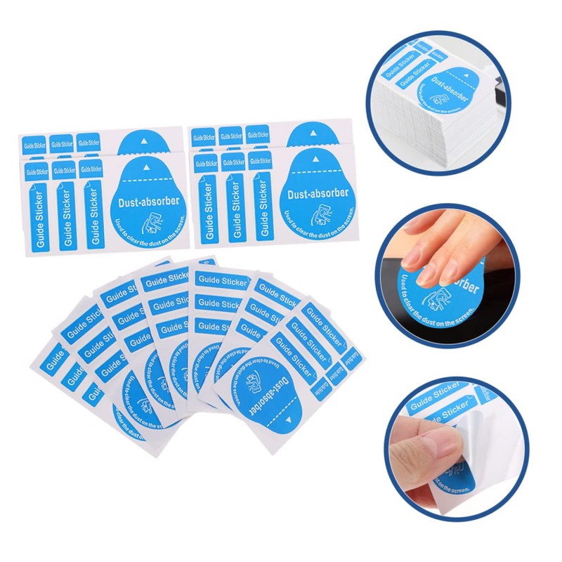 KOMBIUDA 200Pcs Phone Film Sticking Tool Dust Removal Stickers for