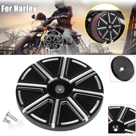 Unbranded Black CNC Sucker Air Cleaner Cover For Harley Dyna FXD Sportster Road King Glide