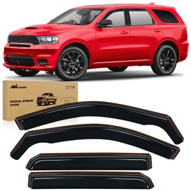 Nilight Window Visor Compatible with Dodge Durango 2011 2012 2013 2014 2015 2016 2017 2018 2019 2020 2021 2022 2023 2024 in Channel Window Deflectors, Rain Guards Acrylic-4pcs