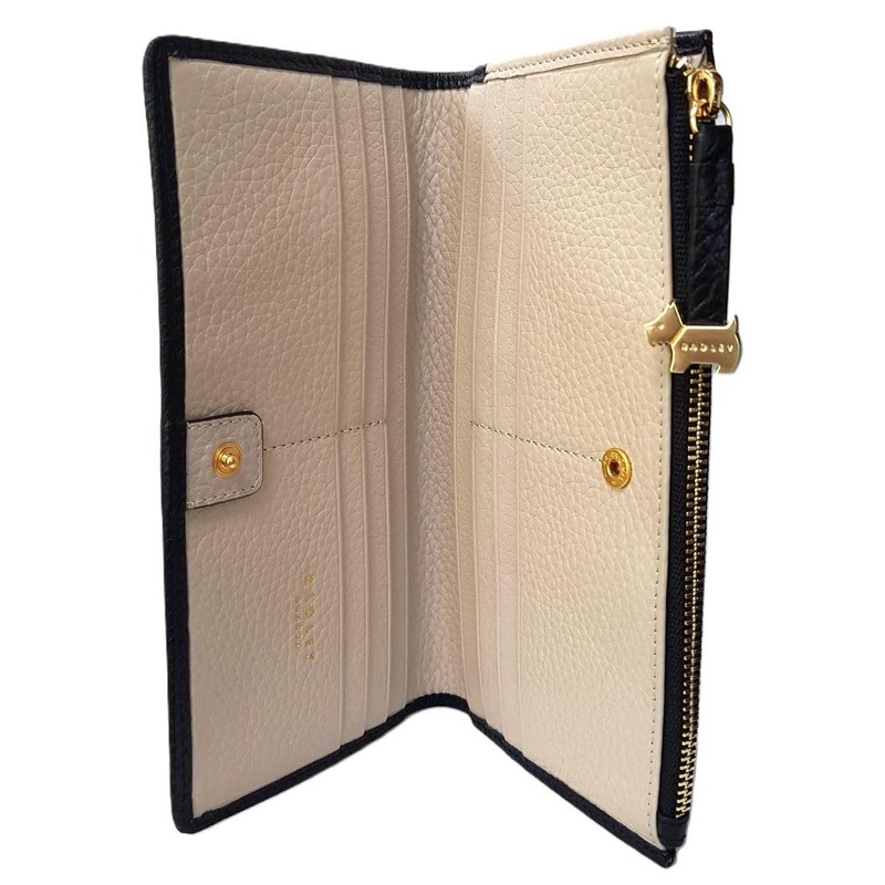 Radley Large Leather Matinee Purse Wallet Wood Street in Black