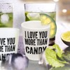 Style In Print Ceramic Shot Glasses I Love You More