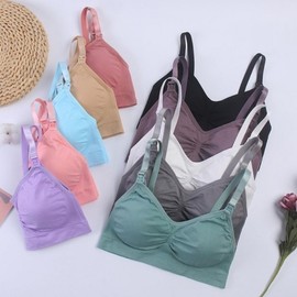 Maternity Nursing Bra Camisole - Postpartum Gift, Plus Size, Large Cup Camisole Beige/XL