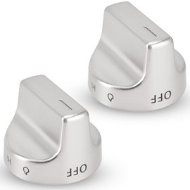 Upgraded W11239985 Stove Knob Replacement Compatible with Whirlpool Gas Ranges WFG525S0HZ1 WFG550S0HZ0 WFG525S0HZ0 WFG525S0JV0, W11032553, Replace 4845290 AP6333411 PS12578779 EAP12578779, Pack of 2