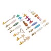 129pcs Dreadlocks Hair Rings Alloy Exquisite Shapes Hair Braiding Cuffs