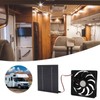 10W Solar Powered Panel Exhaust Fan Mini Ventilator Waterproof for