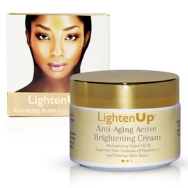 LIGHTEN UP | Crema Aclarante Despigmentante Facial y Corpora l Anti Manchas y Anti Age | con Vitamina C, Glicerina, Aceite de Argán y Manteca de Karit